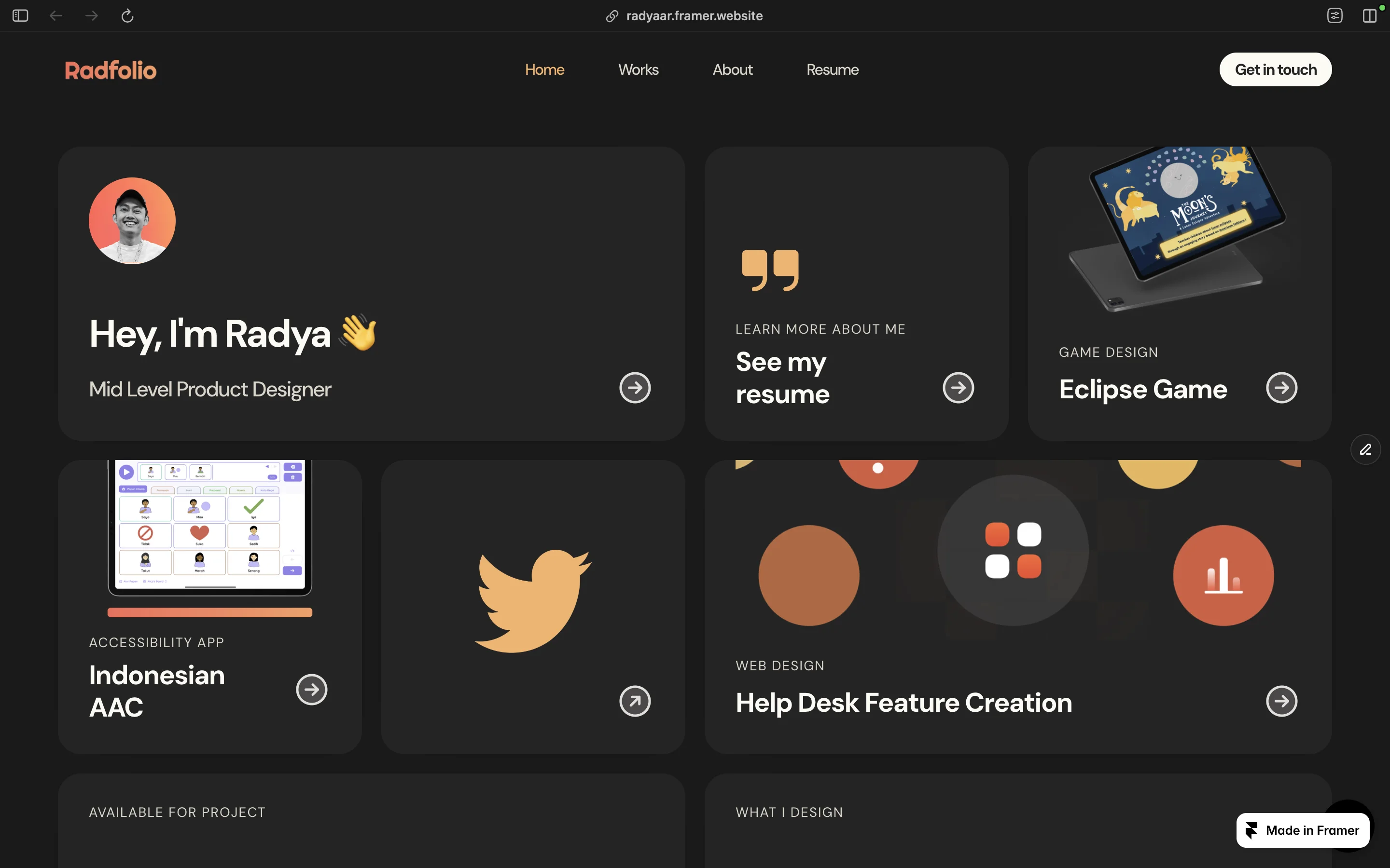 Radfolio 1