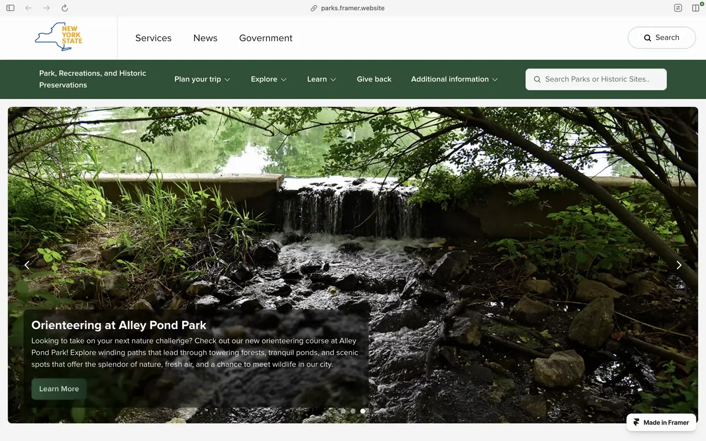 New York State Parks Proposal 1
